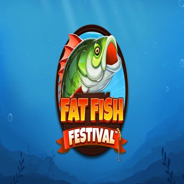 Fat Fish Festival online game logo by Wishbone Games on slotstakescasino.com