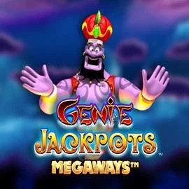 Logo of Genie Jackpots Megaways from Blueprint Gaming at SlotStake Casino