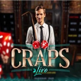 Live Craps slot visual from Evolution available on slotstakescasino.com