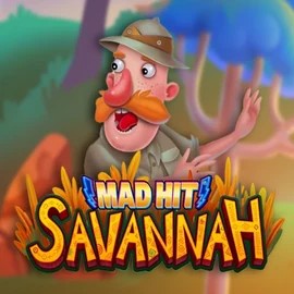 Mad Hit Savannah slot visual from RubyPlay available on slotstakescasino.com