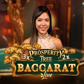 Prosperity Tree Baccarat by Evolution, showcased at slotstakescasino.com – game logo