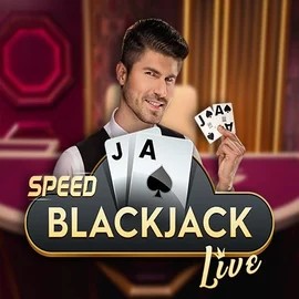 Speed Blackjack online game logo by Pragmatic Play on slotstakescasino.com
