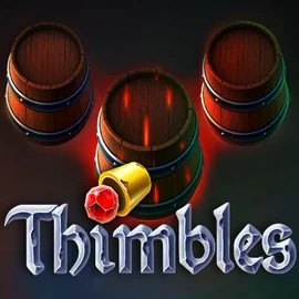 Thimbles slot logo by Evoplay at SlotStake CasinoThimbles